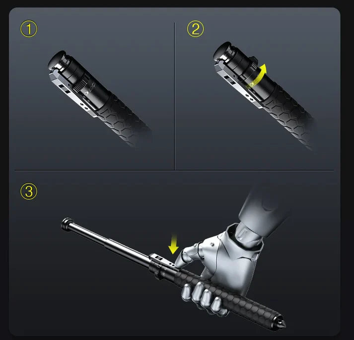 Portable Self Defense Stick | Expandable Safety Baton