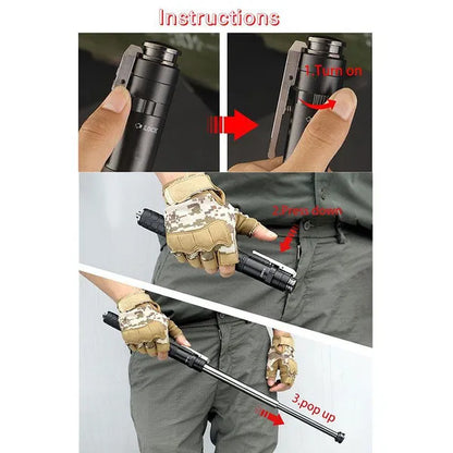 Portable Self Defense Stick | Expandable Safety Baton